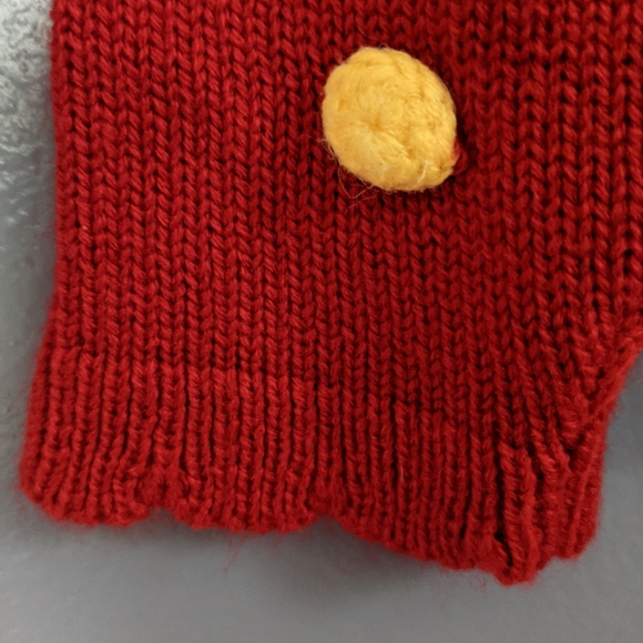 Child Red Sweater with Dots - Picture 5 of 5